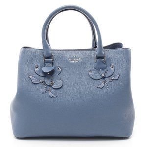 Kate Spade Evangelie Larchmont Avenue Floral Applique Satchel Purse Bag nwot
